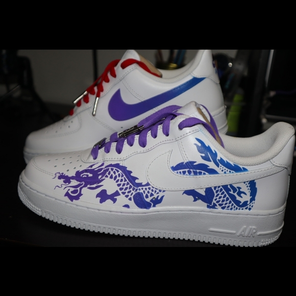 Nike Air force 1s Dragon Custom - Picture 5 of 6